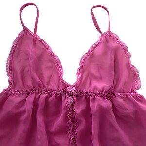 Vintage Y2K Babydoll Flyaway Top